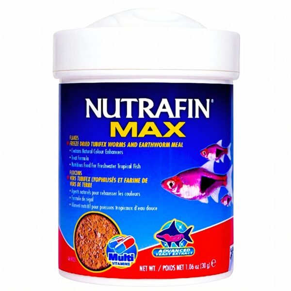 Nutrafin Max Escamas De Gusanos Tubifex Liofilizados 30 Gr.