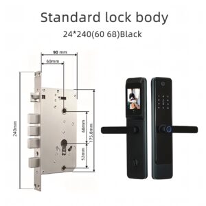 Cerradura Inteligente Smart Chapa Biométrica Wifi M3 Pro Negro - Imagen 7