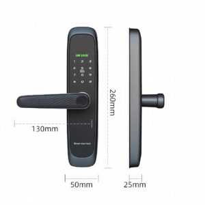 Cerradura Inteligente Smart Chapa Biométrica Bluetooth Negro X10 - Imagen 6