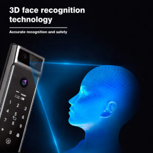 Cerradura Inteligente Smart Apertura Facial 3d Wifi H003 Negro - Imagen 4