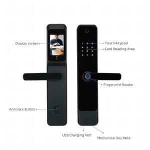 Cerradura Inteligente Smart Chapa Biométrica Wifi M3 Pro Dorado - Imagen 5