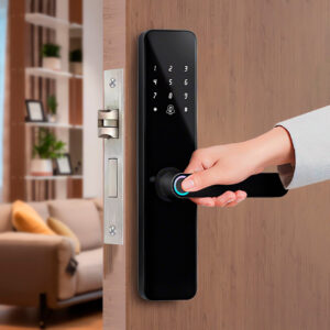 Cerradura Inteligente Smart Chapa Biométrica Wifi F7 Pro Negro - Imagen 2