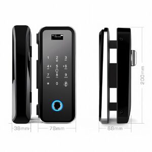 Cerradura Inteligente Smart Chapa Para Puerta De Vidrio Wifi Negro A6 - Imagen 6