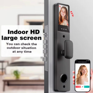 Cerradura Inteligente Smart Apertura Facial 3d Mj5s Negro - Imagen 4