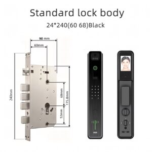 Cerradura Inteligente Smart Chapa Reconocimiento Facial 3d Wifi Negro - Imagen 7