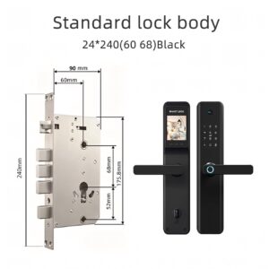 Cerradura Inteligente Smart Chapa Biométrica Wifi M1 Pro Negro - Imagen 7
