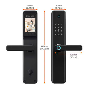 Cerradura Inteligente Smart Chapa Biométrica Wifi M1 Pro Negro - Imagen 6