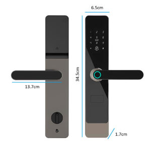 Cerradura Inteligente Smart Chapa Biométrica Wifi Lda1 Negro - Imagen 6