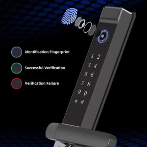 Cerradura Inteligente Smart Chapa Biométrica Wifi X3 Negro - Imagen 4