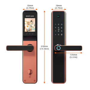 Cerradura Inteligente Smart Chapa Biométrica Wifi M1 Pro Dorado - Imagen 6