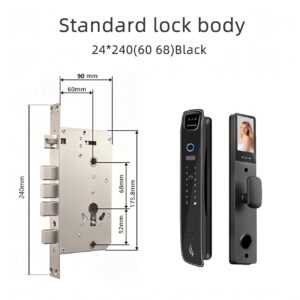 Cerradura Inteligente Smart Apertura Facial 3d Wifi H003 Dorado - Imagen 7