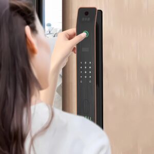 Cerradura Inteligente Smart Chapa Reconocimiento Facial 3d Wifi Dorado - Imagen 3