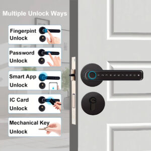 Cerradura Inteligente Smart Biométrica Bluetooth H5s Negro - Imagen 2