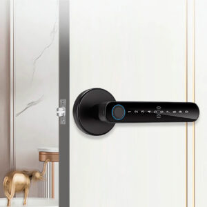 Cerradura Inteligente Smart Biométrica Bluetooth Hr24 Negro - Imagen 3