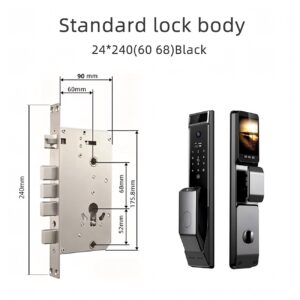 Cerradura Inteligente Smart Apertura Facial 3d Wifi H003 Negro - Imagen 7