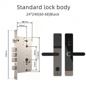 Cerradura Inteligente Smart Chapa Biométrica Wifi Lda1 Negro - Imagen 7
