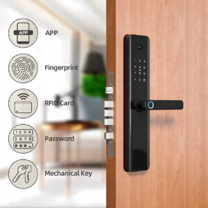 Cerradura Inteligente Smart Chapa Biométrica Wifi M1 Pro Negro - Imagen 3