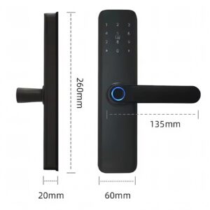 Cerradura Inteligente Smart Chapa Biométrica Digital Wifi Negro K9 - Imagen 6