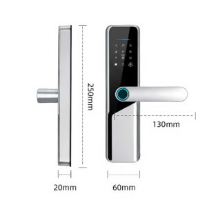 Cerradura Inteligente Smart Chapa Biometrica Digital Wifi Plata X12 Pro - Imagen 6
