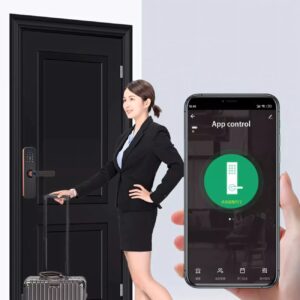 Cerradura Inteligente Smart Chapa Biometrica Digital Wifi Plata X9 - Imagen 4
