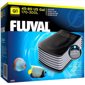 Bomba aire Fluval Q1, 170 a 300 lt 2 x 120 l/h, 2 sal. Hagen - Imagen 1