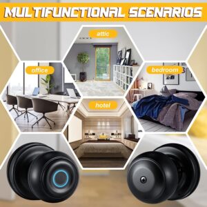 Cerradura Inteligente Smart Chapa Biometrica Pomo Perilla Negro K01 - Imagen 5