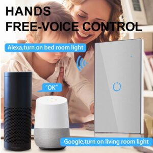 Interruptor Inteligente Universal Wifi Luz Smart Gris Alexa 4 Bandas - Imagen 3