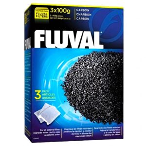 Carbón activado alto grado Fluval x 300 gr (3x100 gr) Hagen - Imagen 1