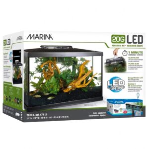 Kit De Acuario De Vidrio Marina Led 20G De 76 Ltrs - Imagen 1