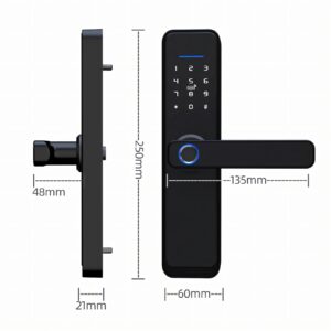 Cerradura Inteligente Smart Chapa Biometrica Digital Wifi Plata X9 - Imagen 6