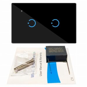 Interruptor Inteligente Universal Wifi Luz Smart Negro Alexa 2 Bandas - Imagen 7