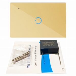 Interruptor Inteligente Universal Wifi Luz Smart Dorado Alexa 1 Banda - Imagen 7