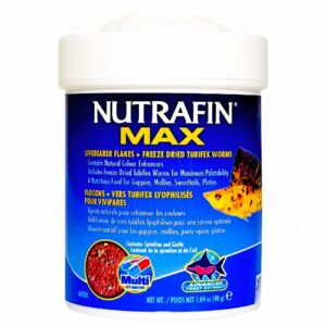 Nutrafin Max Escamas Para Peces Ovoviviparos Tubifex 48 Gr. - Imagen 1