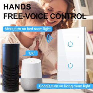 Interruptor Inteligente Universal Wifi Luz Smart Blanco Alexa 3 Bandas - Imagen 3