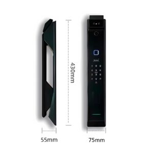 Cerradura Inteligente Smart Reconocimiento Facial 3d Wifi Negro H007 - Imagen 6