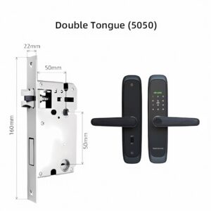 Cerradura Inteligente Smart Chapa Biométrica Bluetooth Negro X10 - Imagen 7