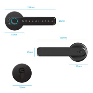 Cerradura Inteligente Smart Biométrica Bluetooth H5s Negro - Imagen 6