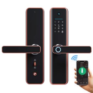 Cerradura Inteligente Smart Biométrica Wifi X6 Pro Red Bronce - Imagen 1
