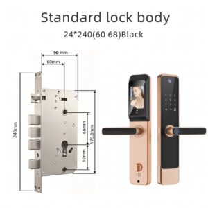 Cerradura Inteligente Smart Chapa Biométrica Wifi M3 Pro Dorado - Imagen 7