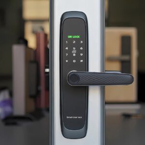 Cerradura Inteligente Smart Chapa Biométrica Bluetooth Negro X10 - Imagen 2