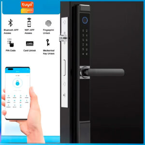 Cerradura Inteligente Smart Chapa Biométrica Wifi X3 Negro - Imagen 2