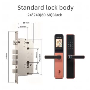 Cerradura Inteligente Smart Chapa Biométrica Wifi M1 Pro Dorado - Imagen 7
