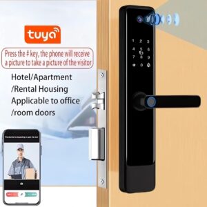 Cerradura Inteligente Smart Chapa Biométrica Wifi M3 Pro Dorado - Imagen 3