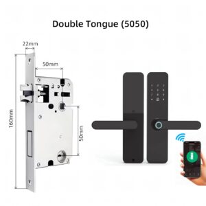 Cerradura Inteligente Smart Chapa Biométrica Wifi F7 Pro Negro - Imagen 7