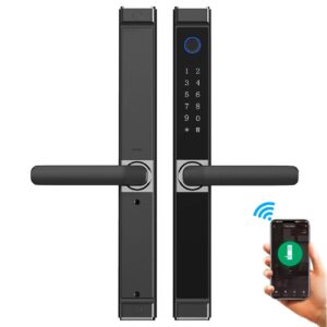Cerradura Inteligente Smart Chapa Biométrica Wifi X3 Negro - Imagen 1